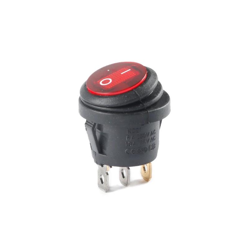 1PCS/lot KCD1 Marine Auto Boat Toggle Rocker Switch 10A 125V 250V AC Sealed Waterproof ON/OFF Power Mini Toggle Switch