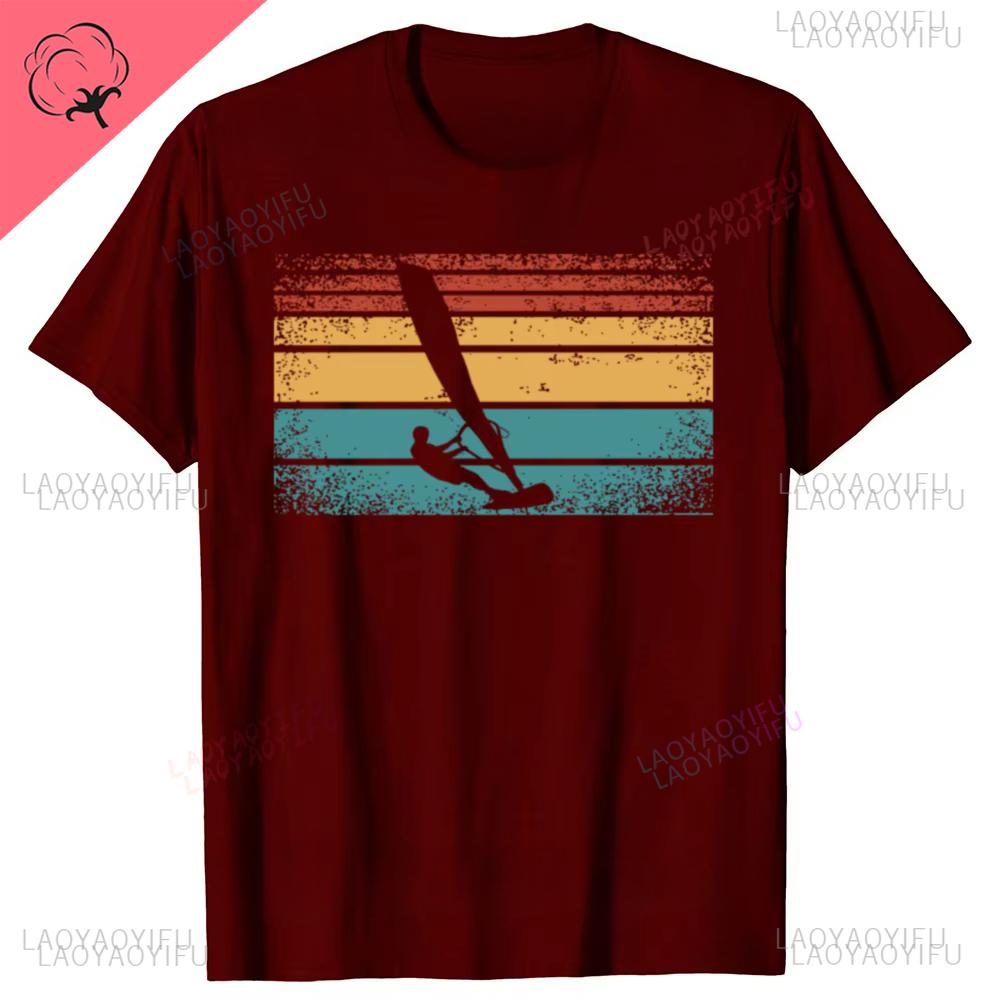 Funny Windsurf Windsurfing Surfing Surf Graphic Tshirts Men Womens Fashion Casual Tshirt Cotton Loose Clothes Shortsleev