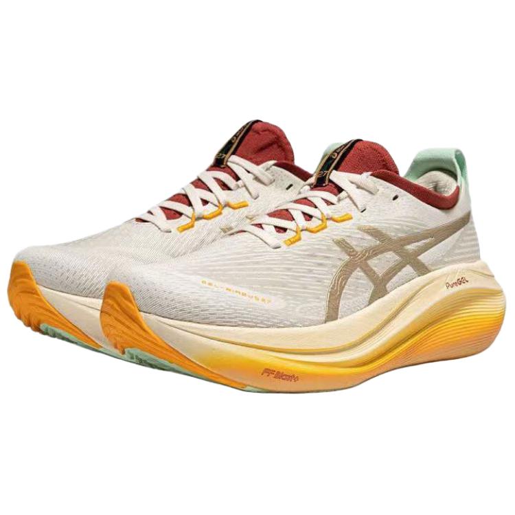 Asics Gel-Nimbus 27 Comfortable Soft Low-Top Casual Running Shoes Women Sneaker Beige 1012B871-100