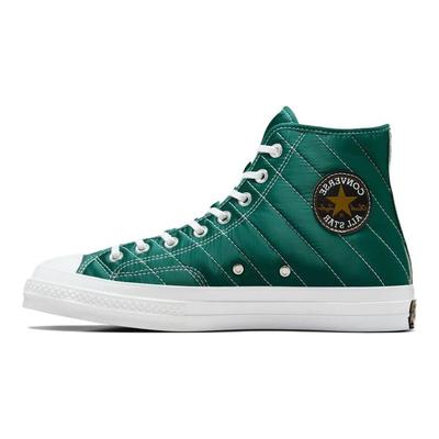 Chuck 70 Všestranné Jednoduché Odolné Prodyšné Plátěné Boty s Vysokým Svrškem Unisex Tenisky Zelené A05607C