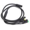 Waterproof 1T4 Electric Bike Cable Harness Gear Sensor Extension Cable for BAFANG BBS01BBS02 Mid