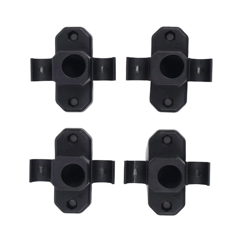 Pre Drilled Hole Leg Connectors System for Fast Setups of Camping Tables Detachable Nylon Mounts and Simple Installation