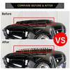 Motorcycle Chrome Windshield Trim Flasher Turn Signal LED Light For Harley Touring Electra Street Glide Classic 2014-UP