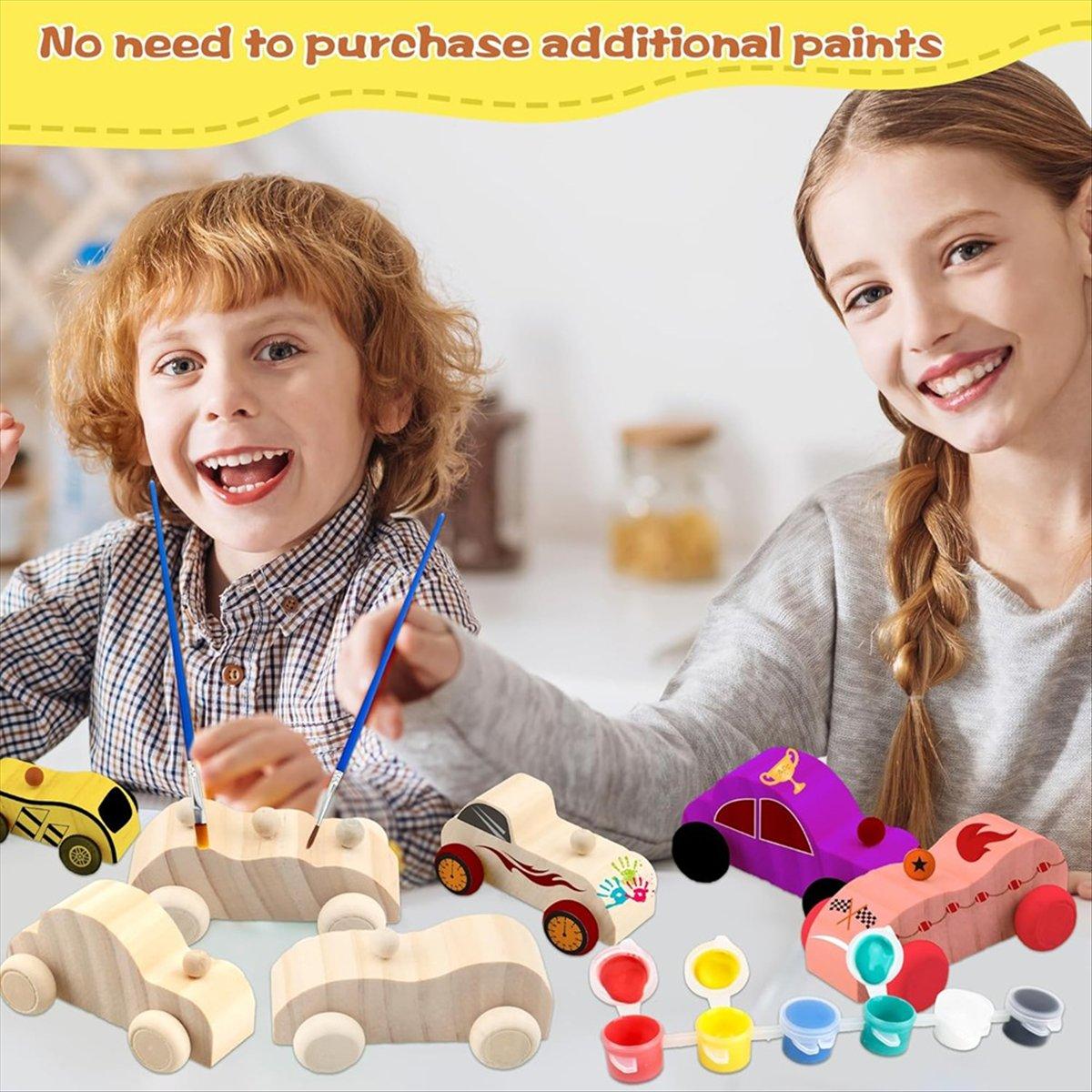 

BHBL 42 Unfinished Wooden Cars Crafts Painting,Suitable for Kids Family Activities Art Crafts Projects, Woodworking Gifts China Mainland