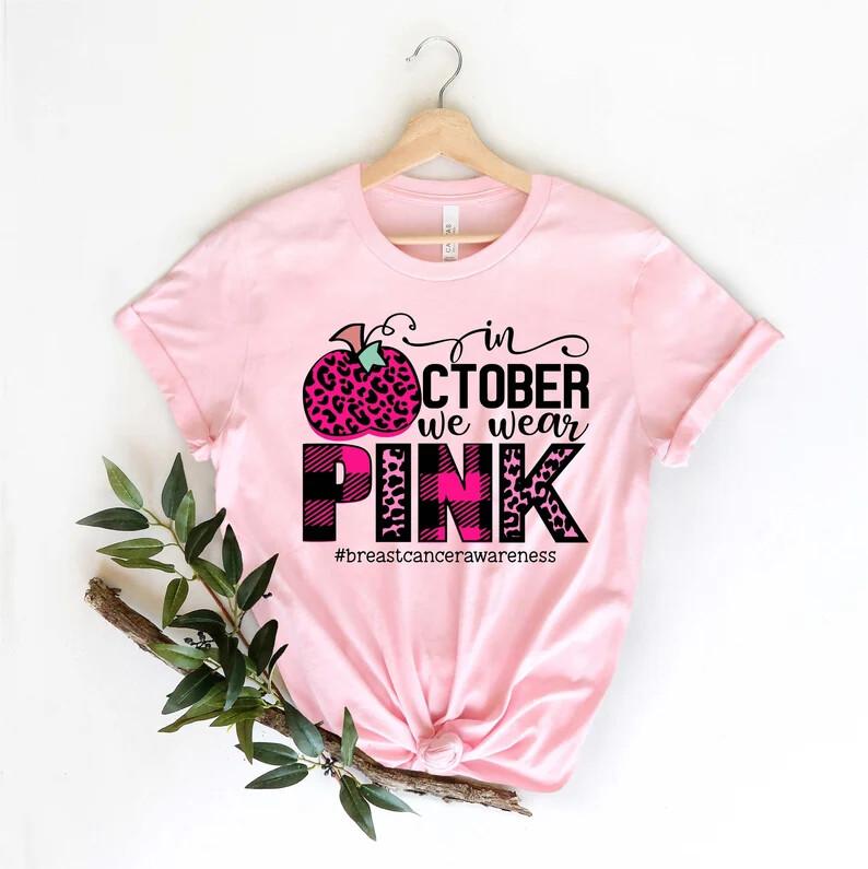 In October we Wear Pink Shirt Breast Cancer Shirt I m A Survivor Shirt XXL