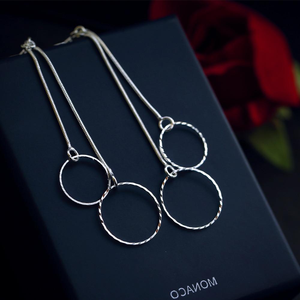 

Серьги из стерлингового серебра 925 пробы Aaaaa Серьги с кристаллами циркона Женские модные ювелирные изделия Серьги-капли