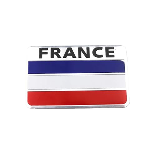 

3D Aluminum Alloy National Flag Emblem Car Decal Sticker for Cars, Motorcycles, France, Peugeot, Renault, Citroen, DS Auto, Alpine, Recommended f