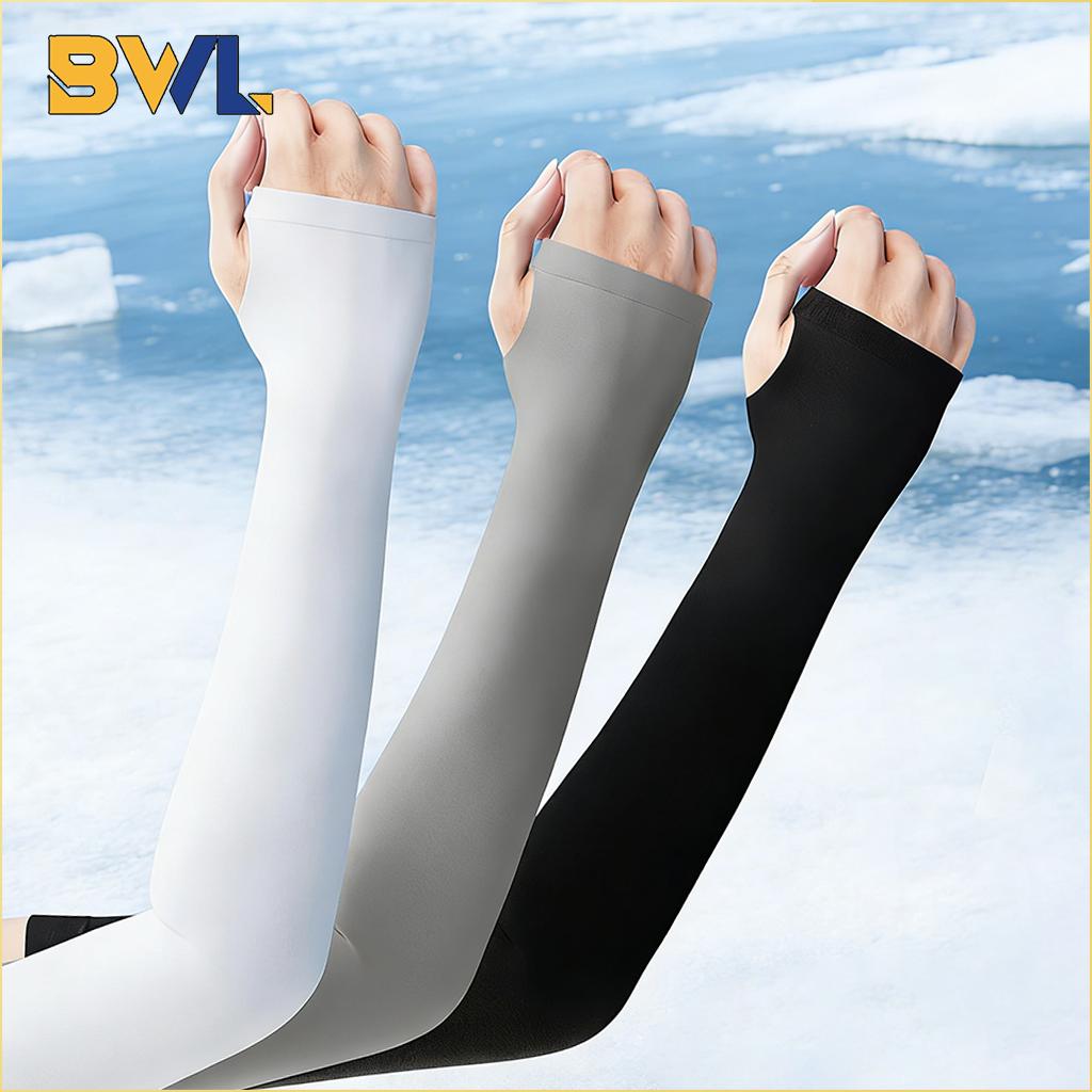 UV Protection Ice Silk Arm Sleeves for Men Women Summer Outdoor Cycling Driving Breathable Sun Stretchy Unisex Sports Sleeves