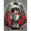Men Tropical Plant Retro Bus Floral Geometric Full Print Hoodie Drawstring Pocket Long Sleeve Casual Pullover Sweatshirt