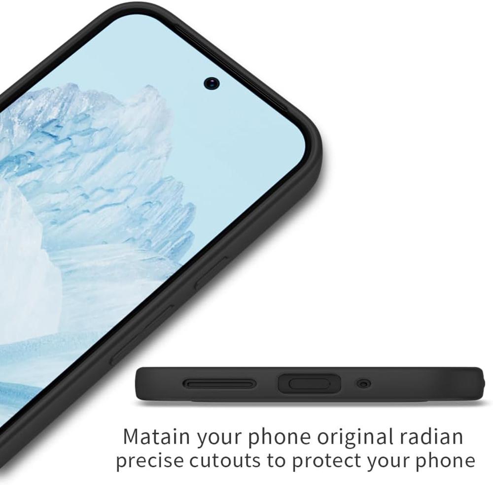 Matte Silicone Ultra Thin Soft Case for Google Pixel 10 9 Pro Xl 8 8A 6 6A 7A 7 Pro Solid Black Frosted Shockproof Back Cover