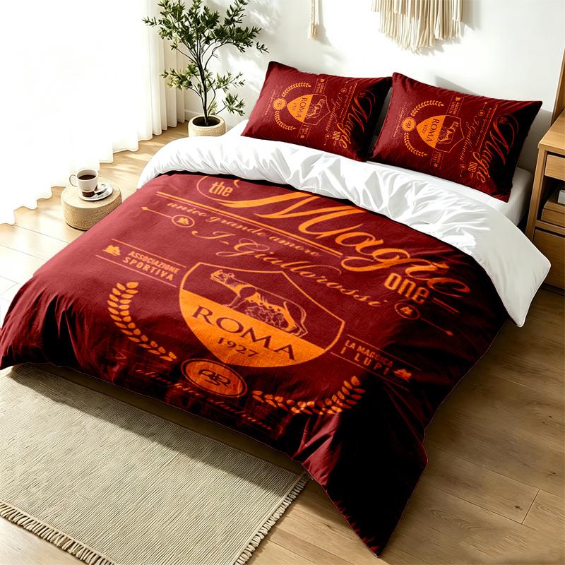 A.S Roma 3pc Duvet Cover Set Simple Modern Bedding Set Wrinkle Resistant Soft Fabric All Season Use a perfect gift
