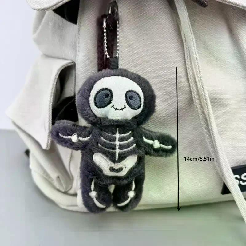 Halloween Giocattolo Peluche Teschio Mummia Divertente Bambola Imbottita Creativa Portachiavi Ciondolo Borsa Decorazione da Appendere Chiavi Regali Divertenti per le Feste