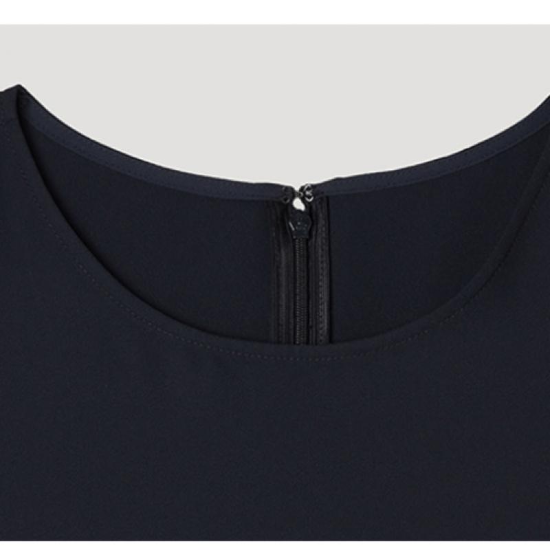 [shs Miss] Round Neck Sleeveless Blouse Swwblp22020