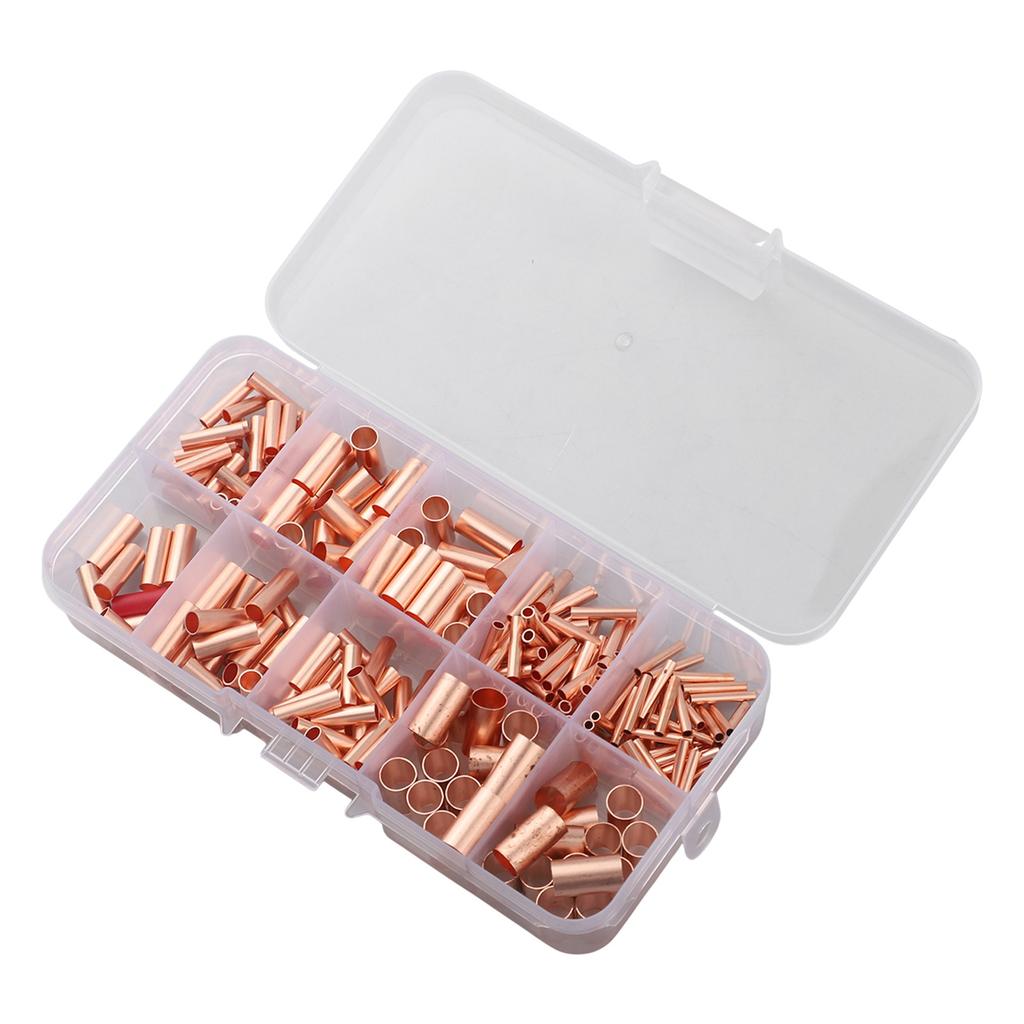 Electrical Butt Terminals Copper Crimp Connectors Wiring Projects Electrical Connection Heat Shrink Tubing Seamless Design