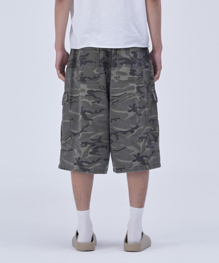 Peulojegteusseuli Signature Cargo Bermuda Pants [Beige Camo]_Hb2183