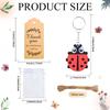 Durable PVC Metal Ladybugs Keychains Set 20PCS Ideal Party Supplies For Guests Creative Homes School Decorations