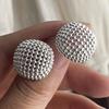 Xiaomi 925 Sterling Silver Vintage Earrings For Women Trendy Simple Round Hollow Earring Jewelry Prevent Allergy Party Accessories