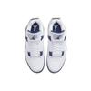 Air Jordan 4 Retro Midnight Navy Unisex Αθλητικά Παπούτσια Λευκό Ανοιχτό-Γκρι-Καπνίς Κόκκινο-Φωτιά DH6927-140