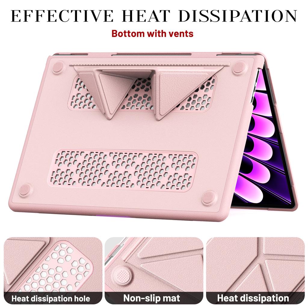 Laptop Case for MacBook Air 15 inch (2025)/(2024)/(2023)/M2 A2941/M3 A3114/M4 A3241 Notebook Kickstand Cover