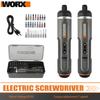 Worx Electric Screwdriver Set Intelligent Cordless Drill Screwdriver USB Charging Handle 30 Piece Set Electric Screwdriver WX242