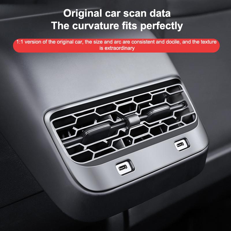 Rear Air Vent Cover For Model 3 Y Juniper Highland Back Seat Accessories Conditioner Outlet Filter Grille Protector