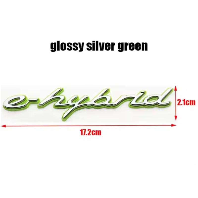 1pcs New 4 S Turbo E Hybrid ABS Car Fender Side Rear Trunk Emblem Badge Sticker Accessories