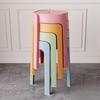 Kappaxiong Nordic Stackable Plastic Round Stool