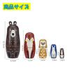 ST TS Matryoshka Nordic Home Ages 6 and Up Dolls, Handmade, Style, Animal, Traditional, Wooden, Cute, Decorative, Decor,