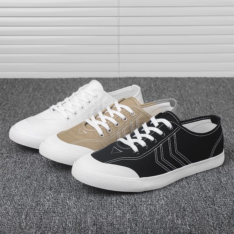 Fashion Canvas Casual Shoes Men lace up breathable Outdoor Walking Footwear Surface Flats Men Shoes Loafers Boat Shoes men flats
