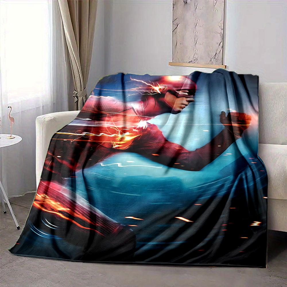 

1pc Flash Speed Flannel Throw Blanket Lightweight Soft Warm All Season Blanket for Sofa, Bed, Travel,L1029044 80x120cm