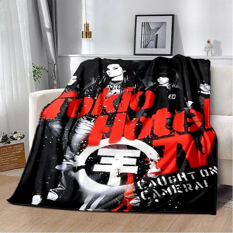 Bill Tom Kaulitz Tokio Hotel Rock Band 2025 New Style Blanket,Soft Throw Blanket for Home Bedroom Bed Sofa Cover Kids Gift Cover