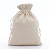 10pcs Natural Drawstring Cotton Gift Bag Miscellaneous Grain Jewelry Cosmetic Packaging Bag Festival Candy Reusable Sachet Sack