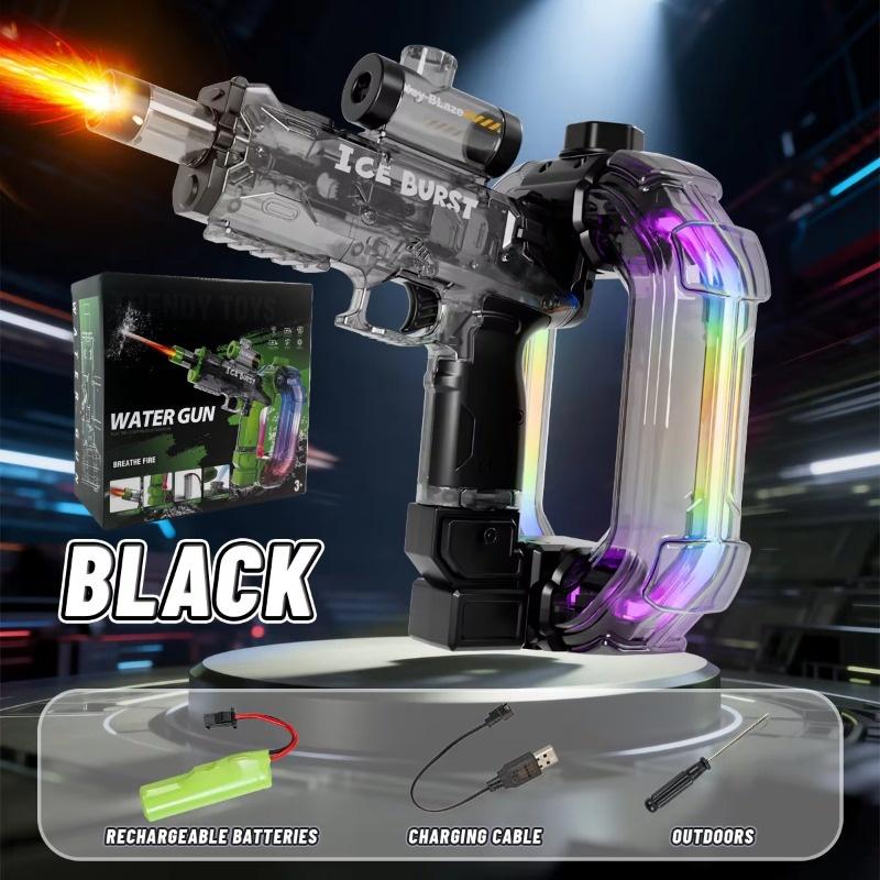 Children Electric Water Gun Toys Summer Outdoor Shooting Games Kids Beach Automatic Water Squirt Gun With Lights Sound Effects