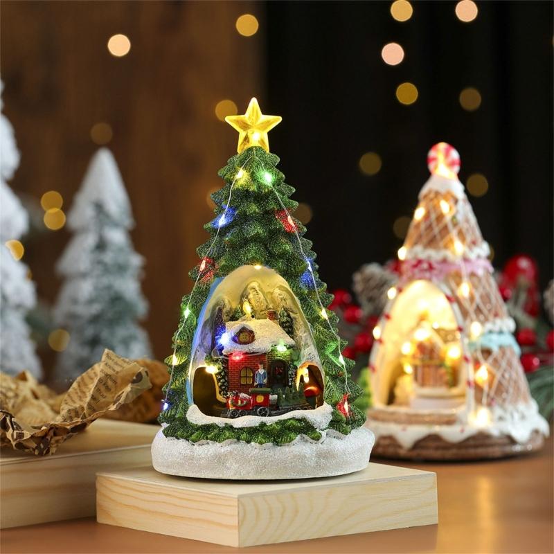 Christmas Musical Box with Train LED Light for Men Women Kid Christmas Present top sale
