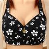 High-grade comfortable side-closing breast large size thin gathering underwear anti-sagging beautiful back women's bra cover without steel ring