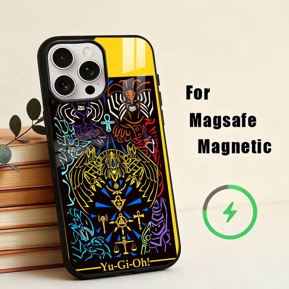 Game Y-Yu-Gi-Oh Phone Case For iPhone17,16,15,14,13,12,11 Plus,Pro Magnetic For Magsafe Wireless Charging