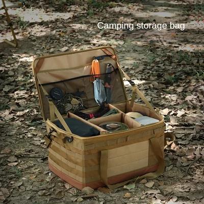 30L Outdoor Camping Picknick Aufbewahrungstasche Faltbare große Aufbewahrungslampe Geschirrtasche Wandern Reise Kochutensilien Organizer