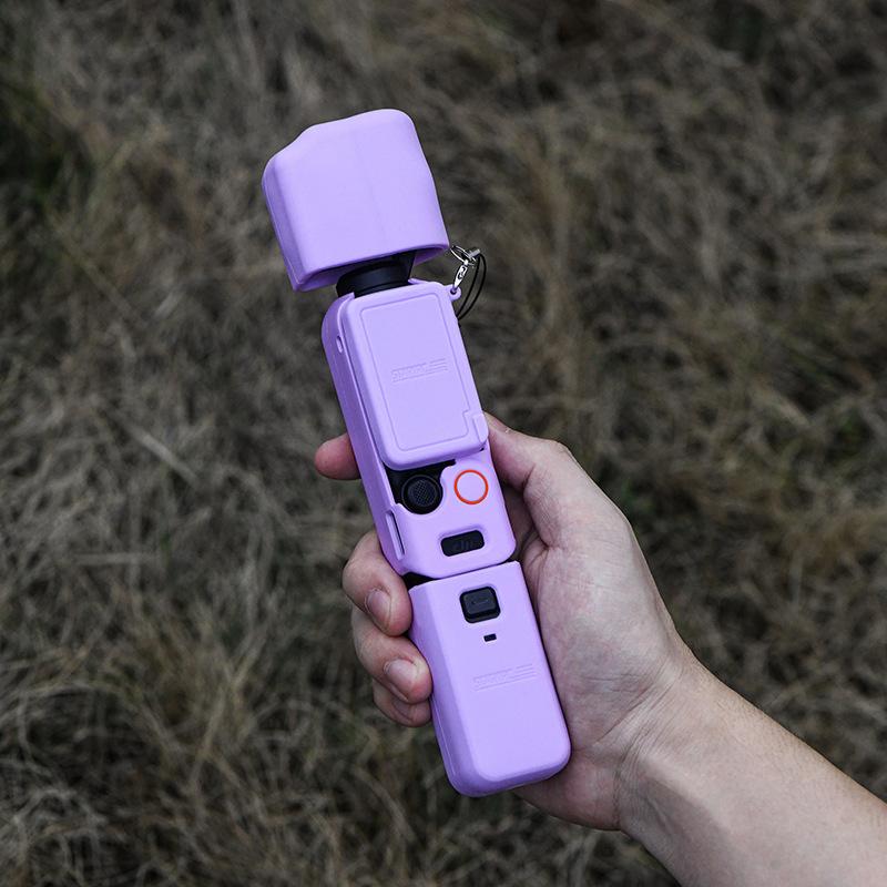 Silicone Protective Case for OSMO Pocket 3 Pocket Camera Compatible with Sports Camera Shell Accessories