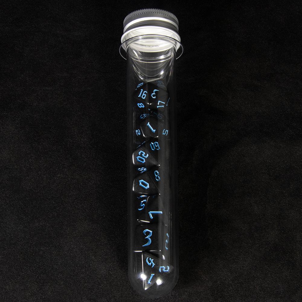 

Кости DND 7 шт./набор Многогранные кости Набор с тубусом для DND Игры Развлечения Настольные Аксессуары синий