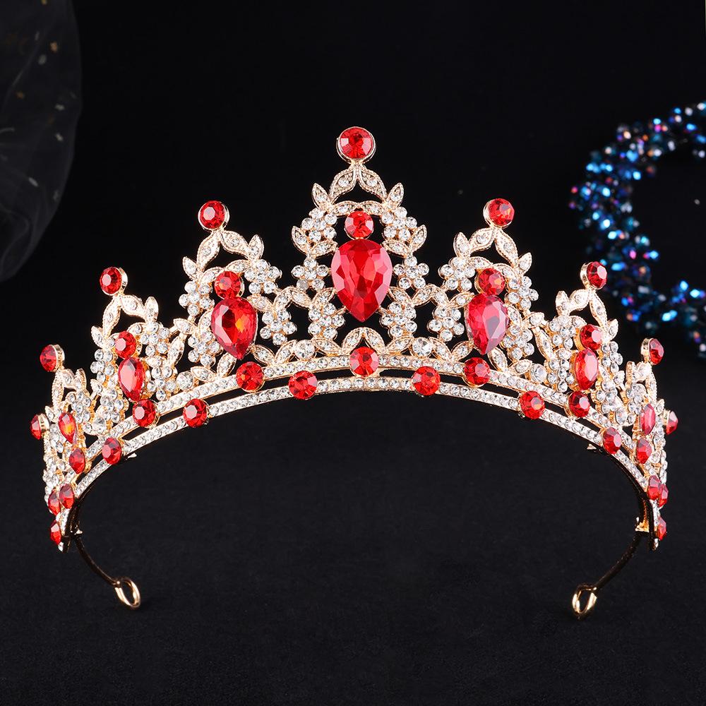 DIEZI 21 Colors Luxury Elegant Crystal Crown Hair Accessories Tiara For Women Party Rhinestone Bridal Crown New Hair Jewelry