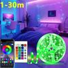1-30m Bluetooth RGB LED Strip Light for TV Backlight USB 5V 5050 Flexible Tape APP Remote Control Game Room Holiday Decor Lights