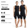 Unisex 3MM Sleeveless Wetsuit Vest: Sun Protection, Warmth for Swimming, Surfing, Snorkeling, Rafting.