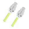 2/4Pcs Car Motorcycle Bicycle Tire Valve Caps Light LED Neon Flash Lamp Waterproof Tyre Universal Wheel Lights Car Accessories Valve Stems 1