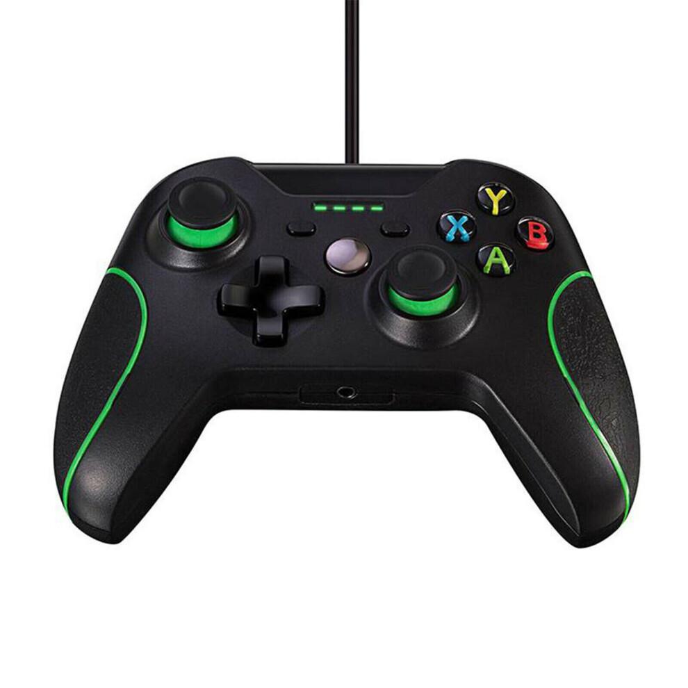 Przewodowy Kontroler Xbox One dla Xbox One/One X/One S i Windows 10 - Gniazdo słuchawkowe 3,5 mm, Podwójna wibracja, Ergonomiczny, Plug-and-Play USB