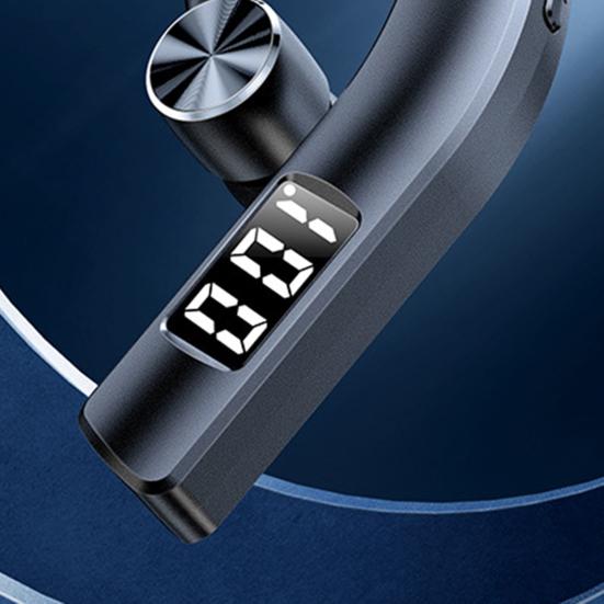 F19 Bluetooth-kompatibler Ohrhörer Monaurale Geräuschunterdrückung Ohrhaken-Kopfhörer Kabellose Musik-Ohrstöpsel mit Mikrofon zum Autofahren