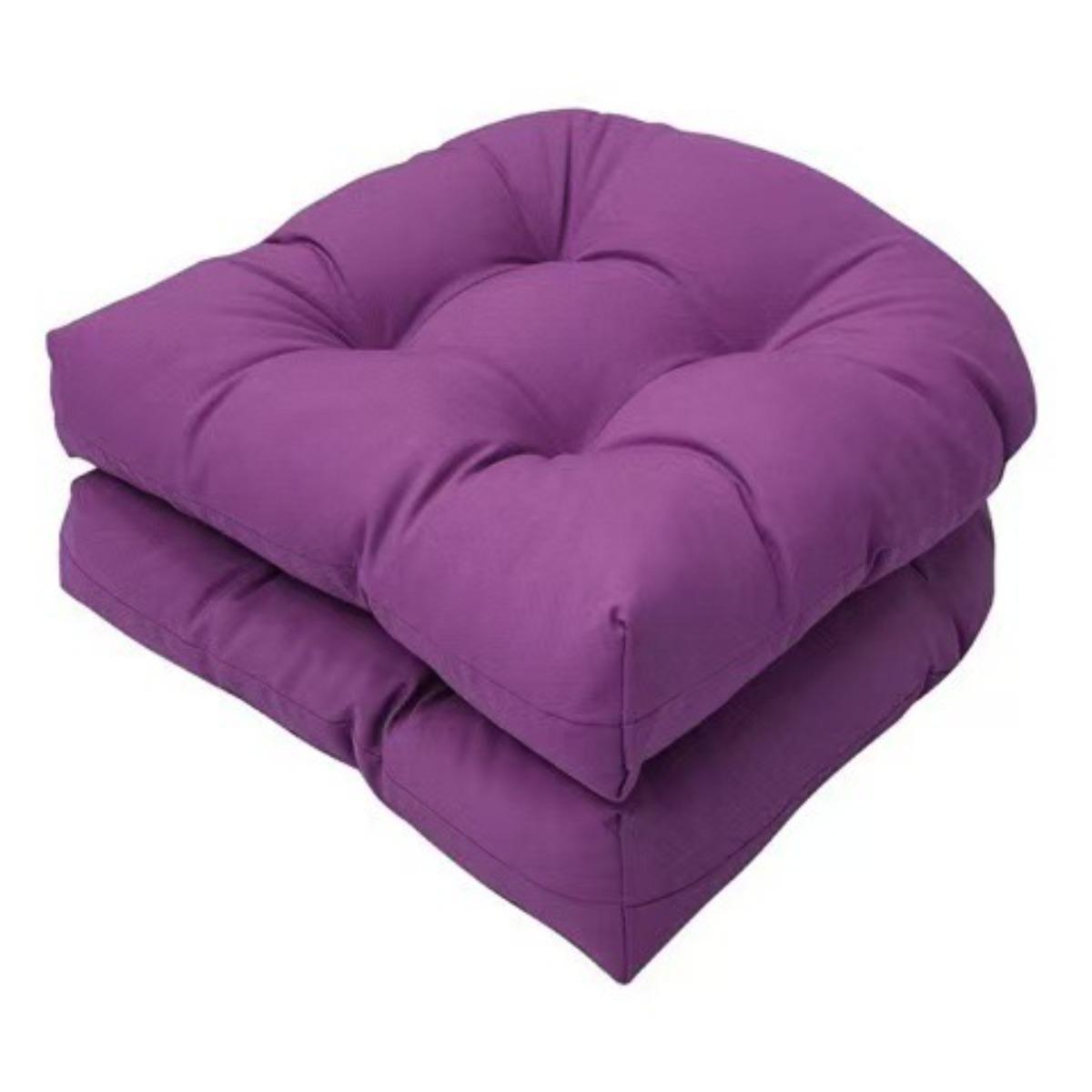 1 waterproof U-shaped outdoor plush cushion, suitable for terraces, living rooms, offices, gardens, and courtyards 48x48cm