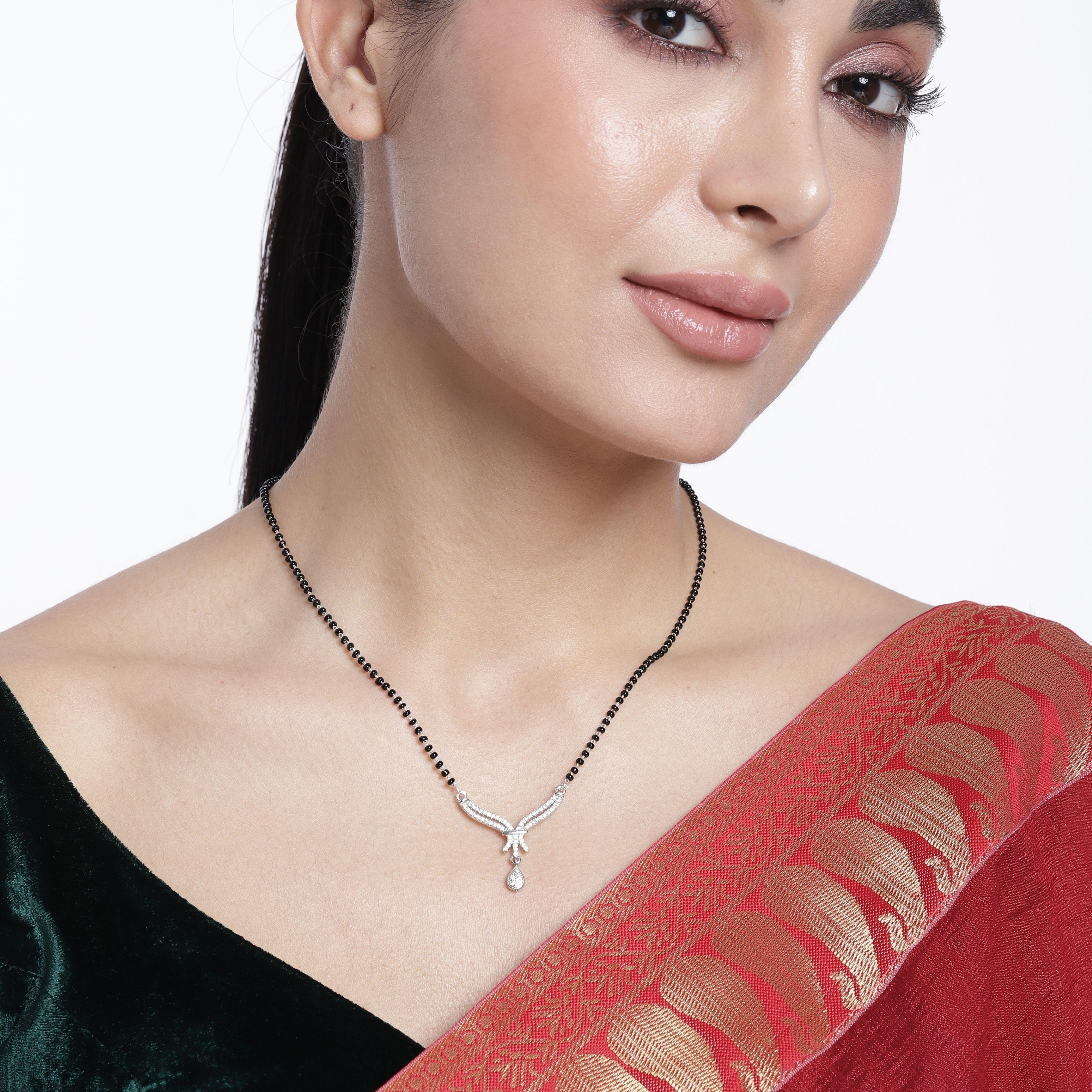 

Abdesigns Короткая Алмазная Мангалсутра, Посеребренная Индийская Мангалсутра, Болливудская Актриса Мангалсутра, Американская Алмазная Мангалсутра белый