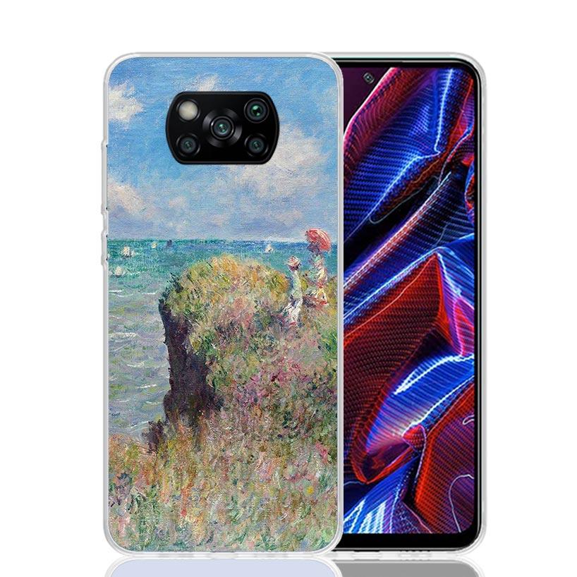 Claude Monet Garden Lotus Bridge Case Phone Cover for Xiaomi Mi 11T 12T 10T 9T Pro 11i 12X 13 12 11 10 9 8 Lite 6X 5X A3 A2 Tren