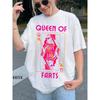 Women's Funny Meme Gifts Print T-Shirt Tee Cotton Unisex Oversized Streetwear Tops Harajuku Short Sleeve