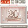 Birthday Party Backdrop Gold Polyester Banner Photo Booth Decoration 44